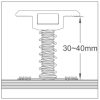 Enerack EIC, clemă centrală universală (cu pin de împământare) 30-40 mm