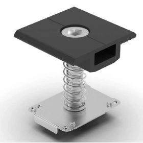   Enerack EIC-B, clemă centrală universală (cu pin de împământare) 30-40 mm, NEGRU