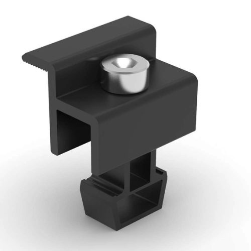 Enerack AEC-B, end clamp 30-35 mm, BLACK