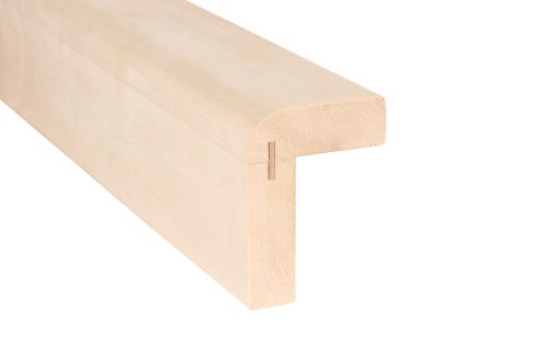 Saunová lavica ergonomická predný prvok topoľ biely 1500mm, 1/ks