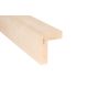 Sauna Ergonomická lavica predná Topoľ biely 1800mm, 1/ks