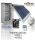 Solar collector system for 4-6 people: 30 evacuated tube solar collectors + 300 liter Cordivari standing boiler with 2 heat exchangers + Environ pump station + control + expansion tank