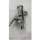 Toilet flush valve with push button