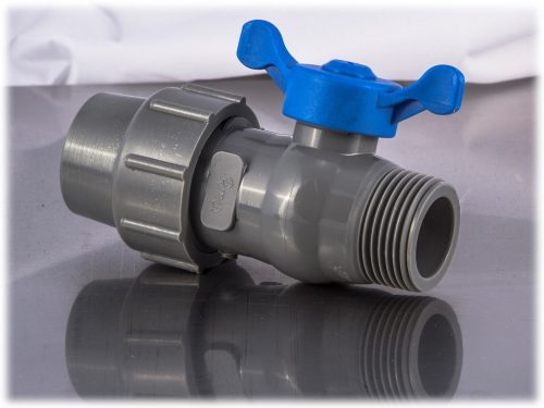 Plastic ball valve 3/4″ K-GY