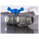 Plastic ball valve 3/4" B-GY