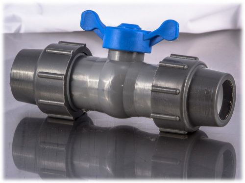 Plastic ball valve 3/4" GY-GY